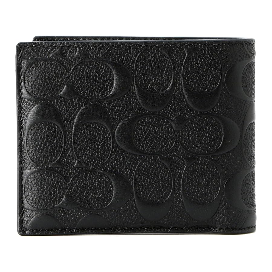 COACH ブラック 二つ折り財布 Amazon.co.jp: [コーチ] アウトレット OUTLET 2つ折り財布
